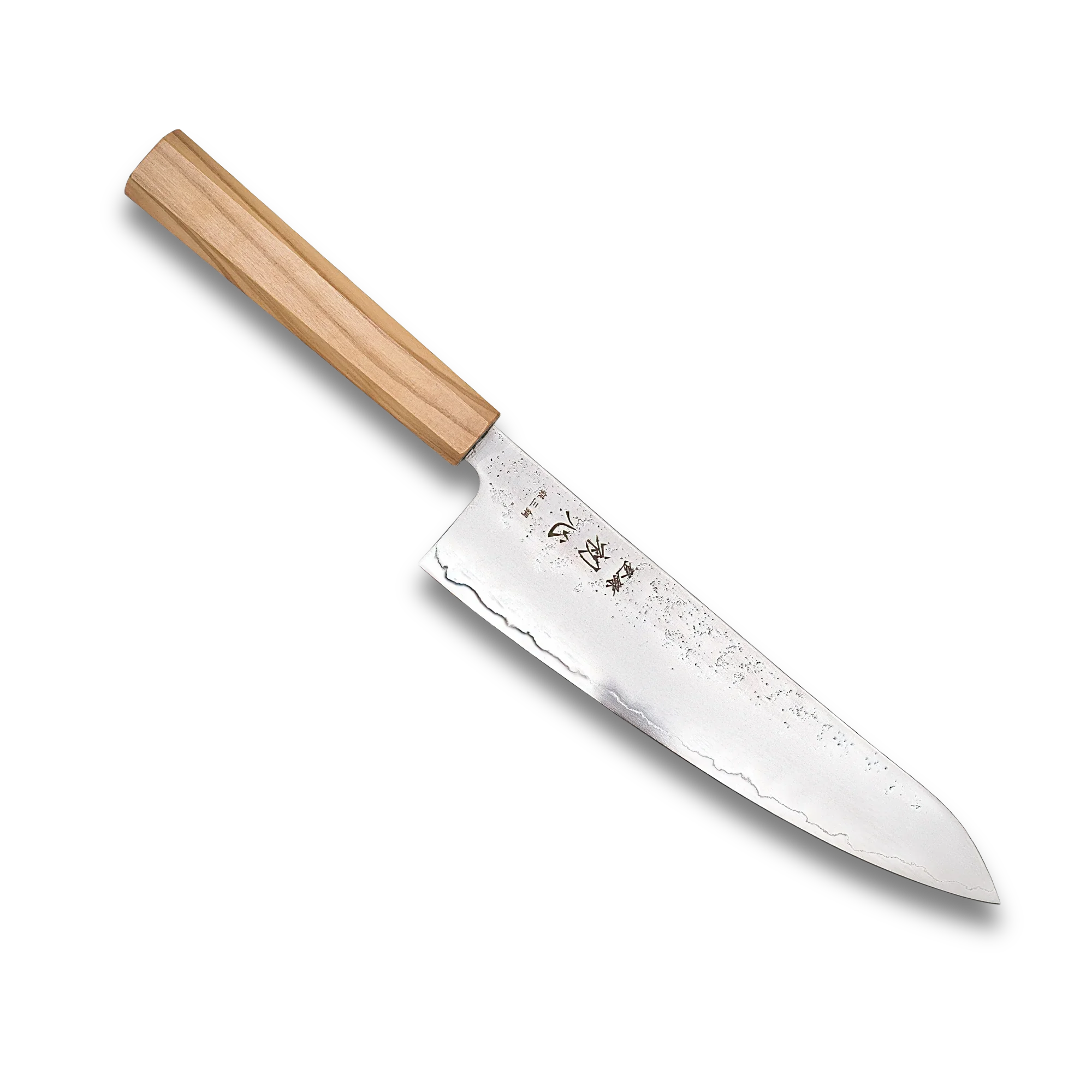 Hatsukokoro Ginrei Silver 3 Gyuto 210mm Olive Wood-GYUTO-DECOROLALA