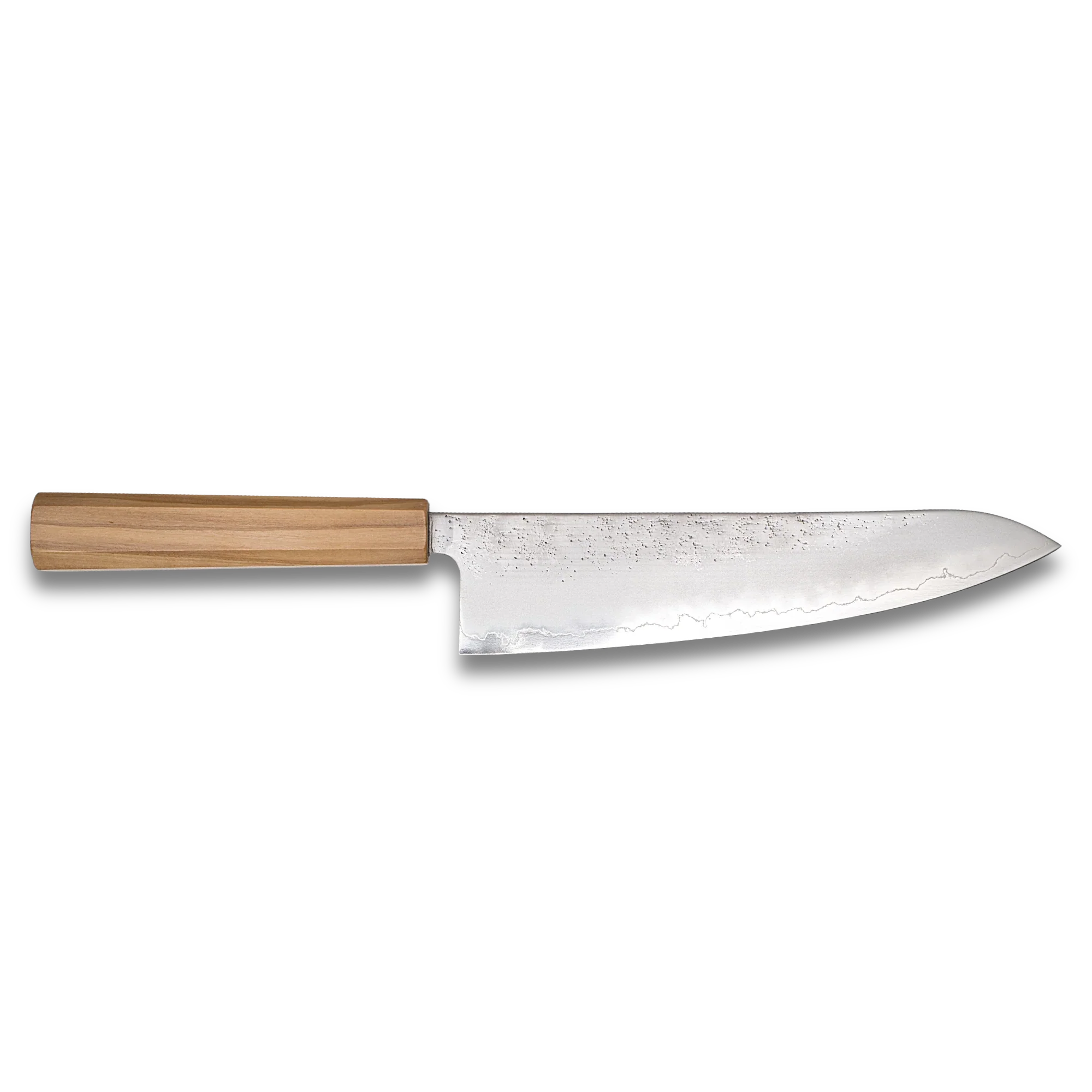 Hatsukokoro Ginrei Silver 3 Gyuto 210mm Olive Wood-GYUTO-DECOROLALA