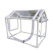 Haven Ventilated Indoor/Outdoor Cat House - Transparent 60cm-Cat Furniture-DECOROLALA