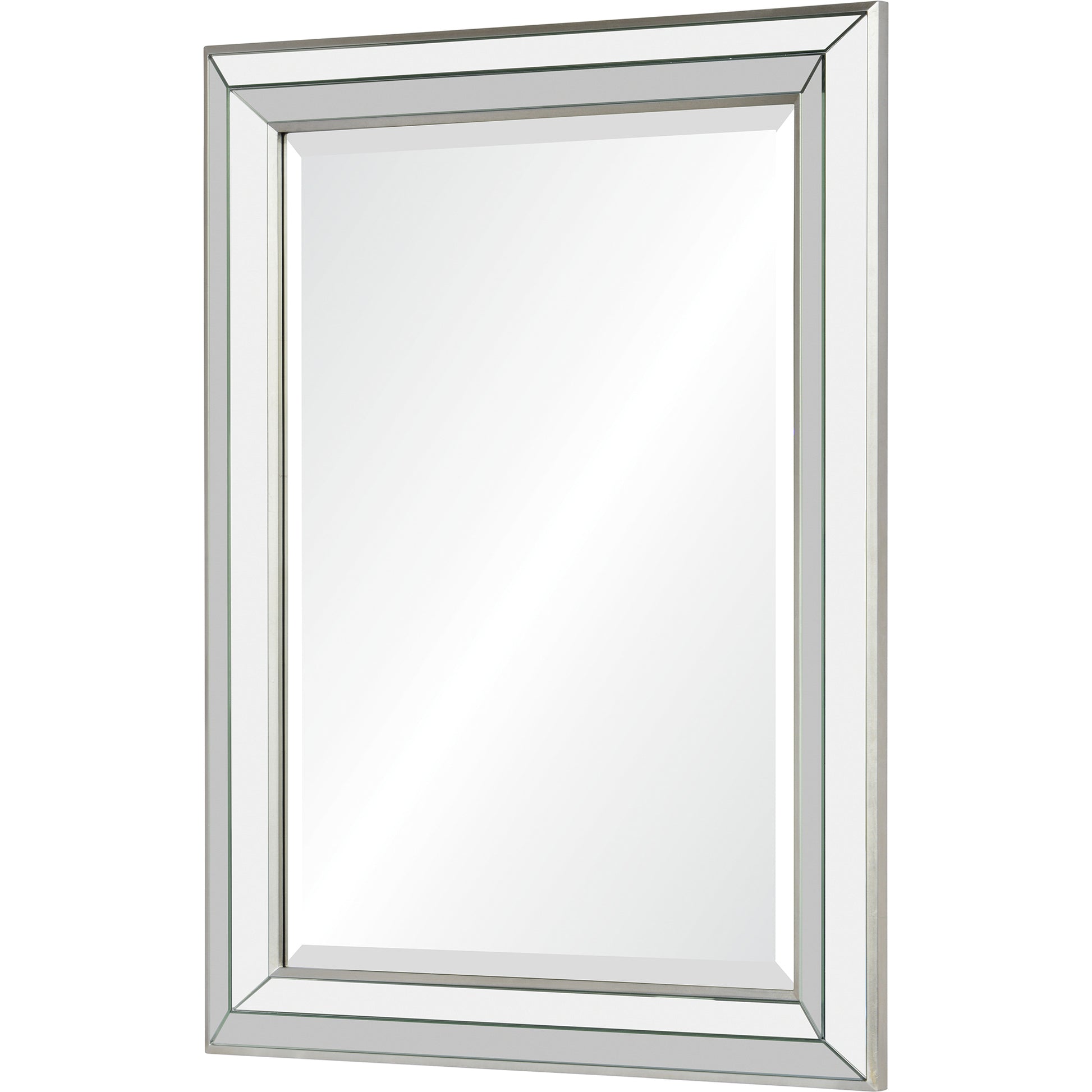 Hawkwell 40" Tall Rectangle Wall Mirror, Grey-Mirror-DECOROLALA
