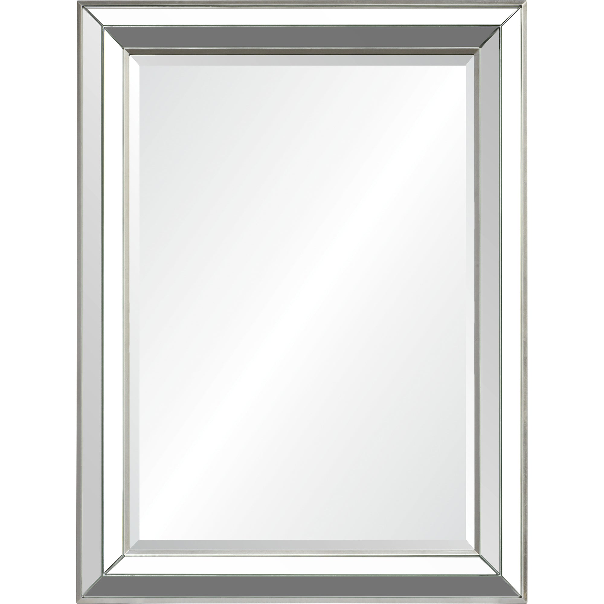 Hawkwell 40" Tall Rectangle Wall Mirror, Grey-Mirror-DECOROLALA