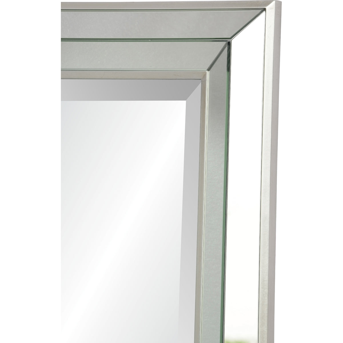 Hawkwell 40" Tall Rectangle Wall Mirror, Grey-Mirrors-DECOROLALA