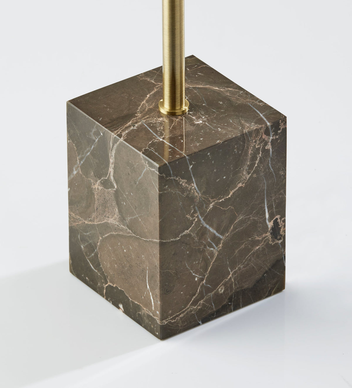 Hawthorne Floor Lamp - Brown Marble 55"-Lighting-DECOROLALA