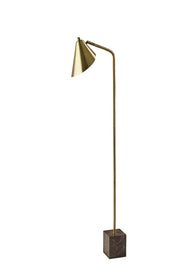 Hawthorne Floor Lamp - Brown Marble 55"-Lighting-DECOROLALA
