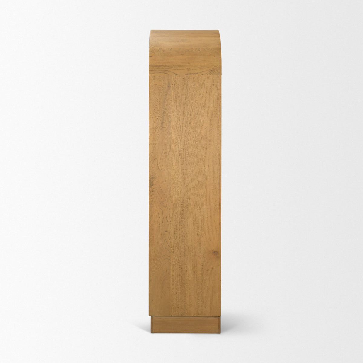 Hawthorne Solid Oak Wood w/ Glass Curio Cabinet-Cabinets-DECOROLALA