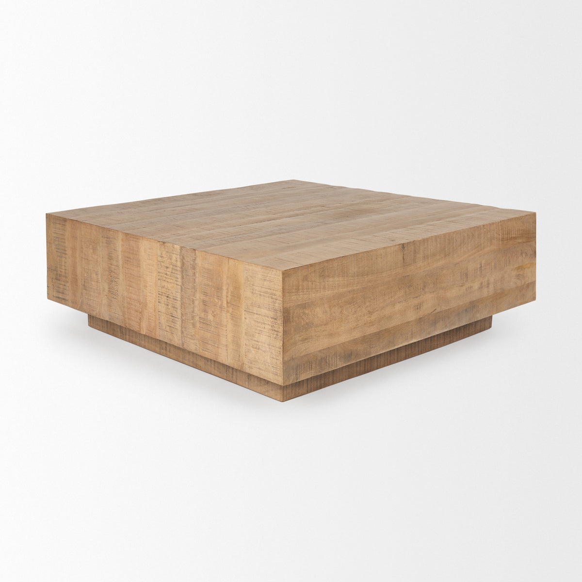 Hayden Dark Brown Wood Square Coffee Table-Coffee Tables-DECOROLALA