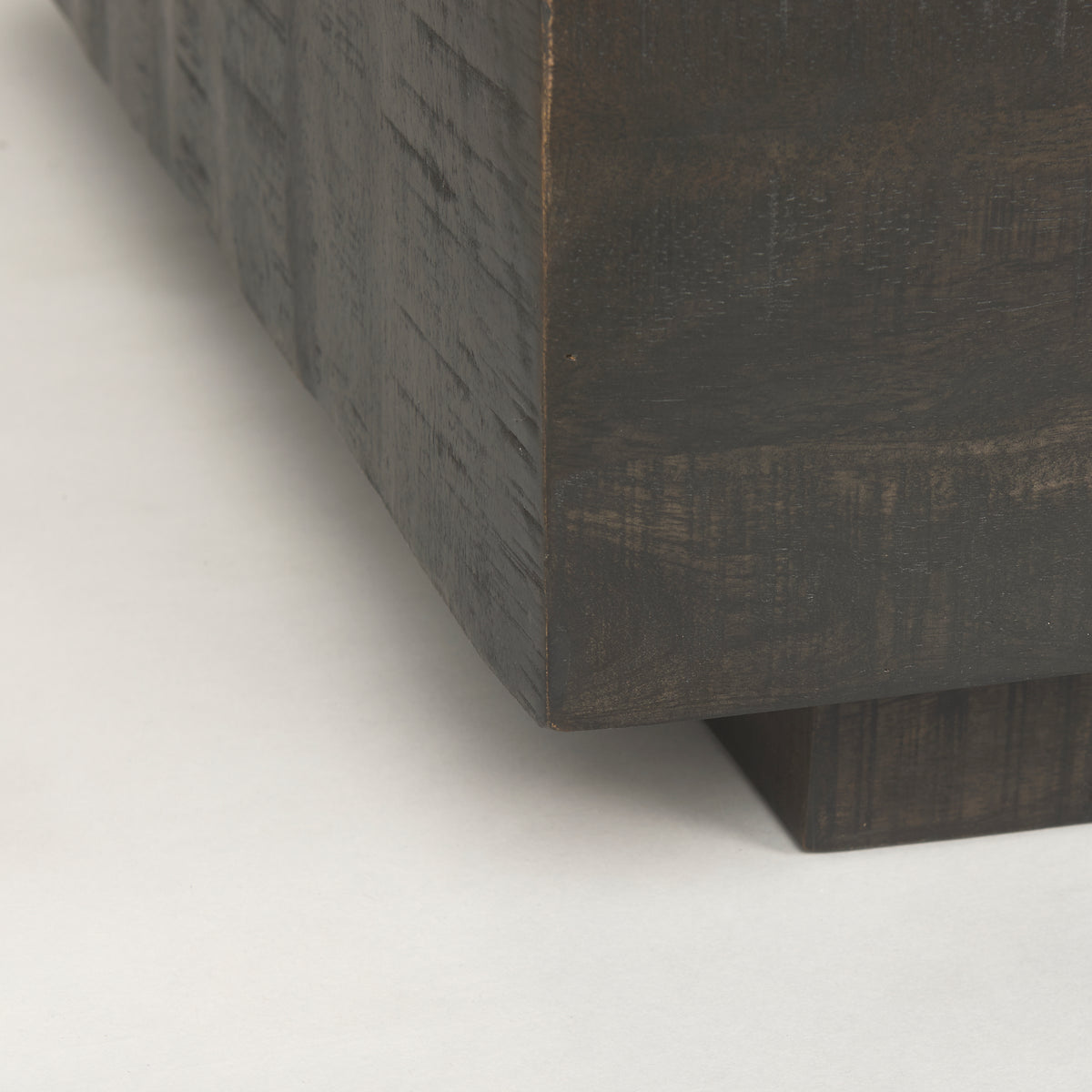 Hayden Dark Brown Wood Square Coffee Table-Coffee Tables-DECOROLALA