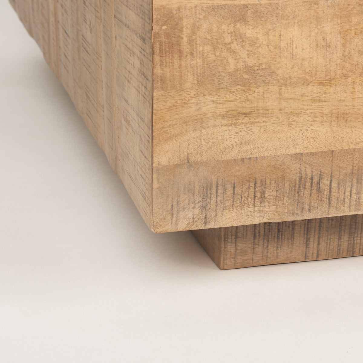 Hayden Dark Brown Wood Square Coffee Table-Coffee Tables-DECOROLALA