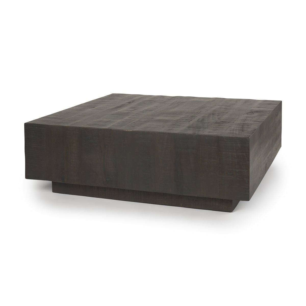 Hayden Dark Brown Wood Square Coffee Table-Coffee Tables-DECOROLALA