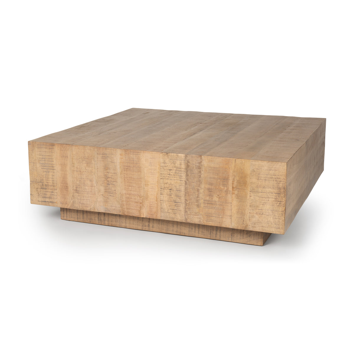 Hayden Dark Brown Wood Square Coffee Table-Coffee Tables-DECOROLALA