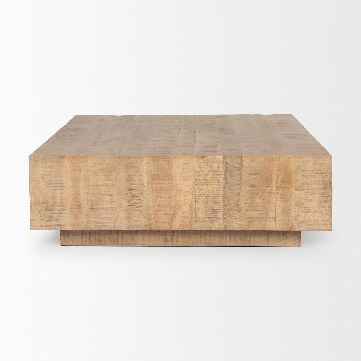 Hayden Dark Brown Wood Square Coffee Table-Coffee Tables-DECOROLALA