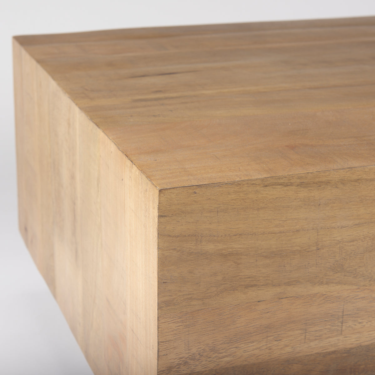 Hayden Light Brown Wood Rectangular Coffee Table-Coffee Tables-DECOROLALA
