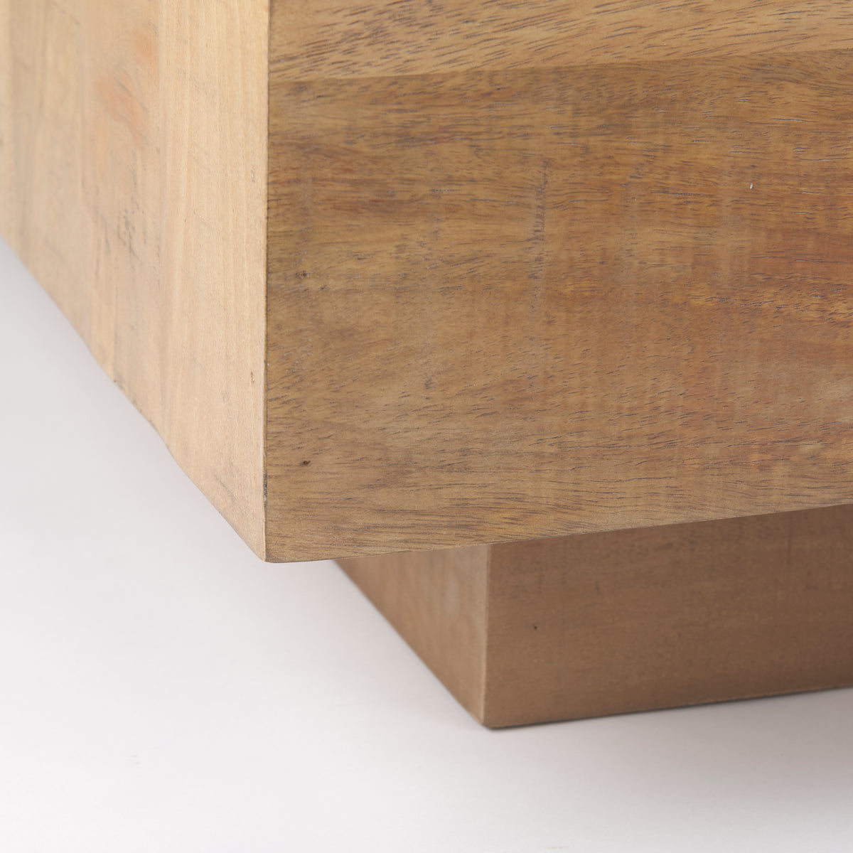 Hayden Light Brown Wood Rectangular Coffee Table-Coffee Tables-DECOROLALA