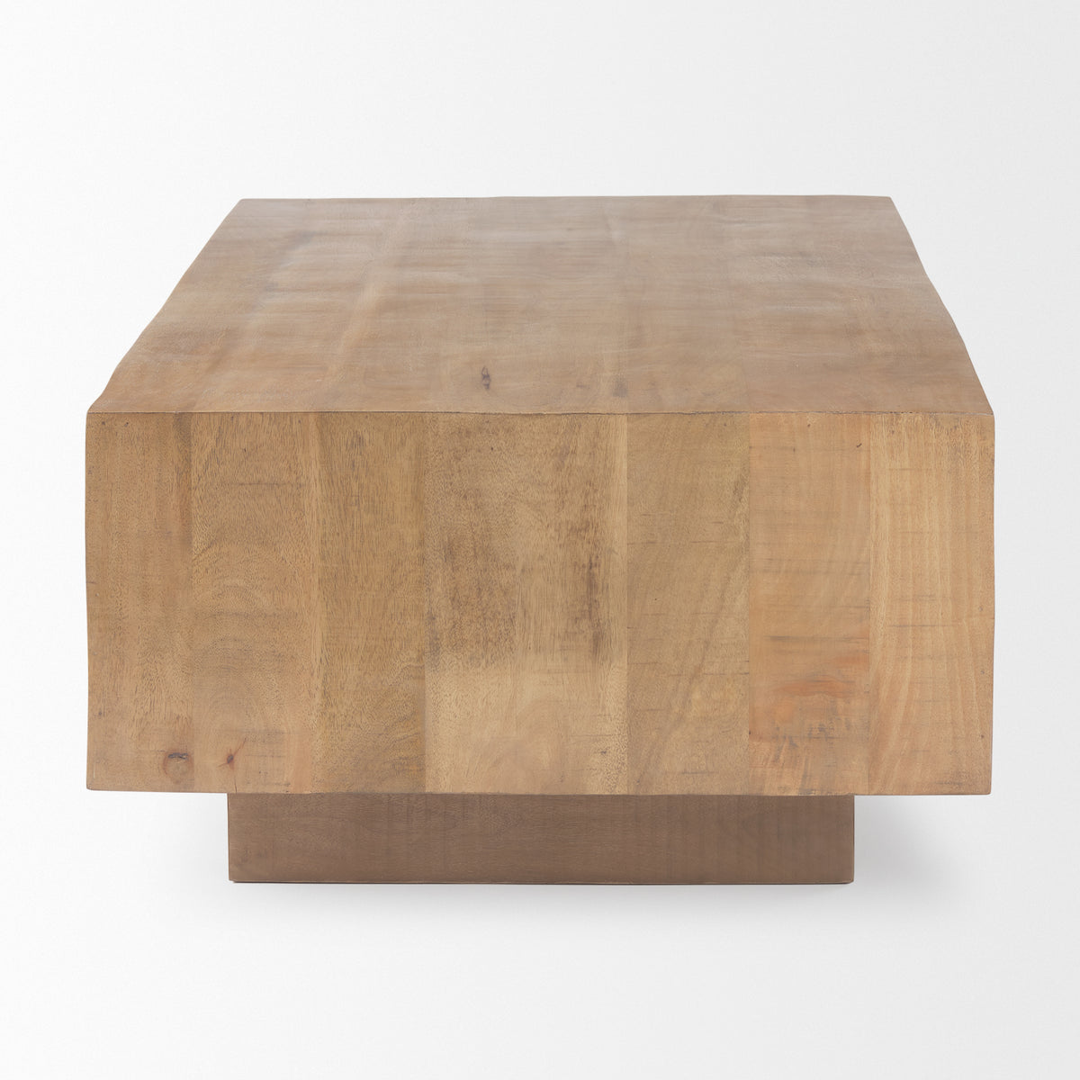 Hayden Light Brown Wood Rectangular Coffee Table-Coffee Tables-DECOROLALA