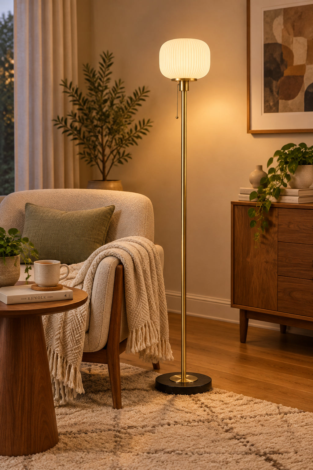 Hazel Floor Lamp-Lighting-DECOROLALA