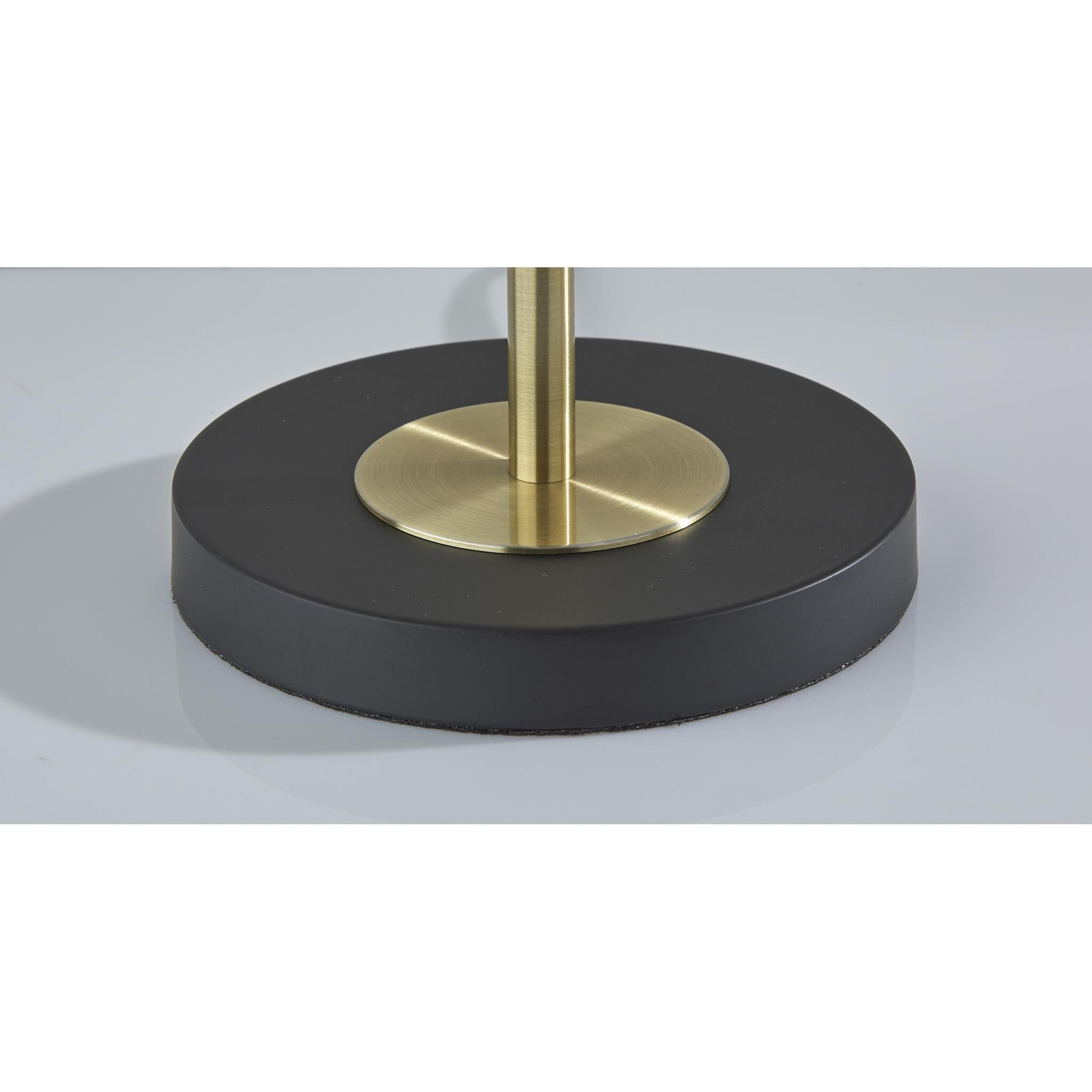Hazel Table Lamp - Antique Brass Black-Lighting-DECOROLALA