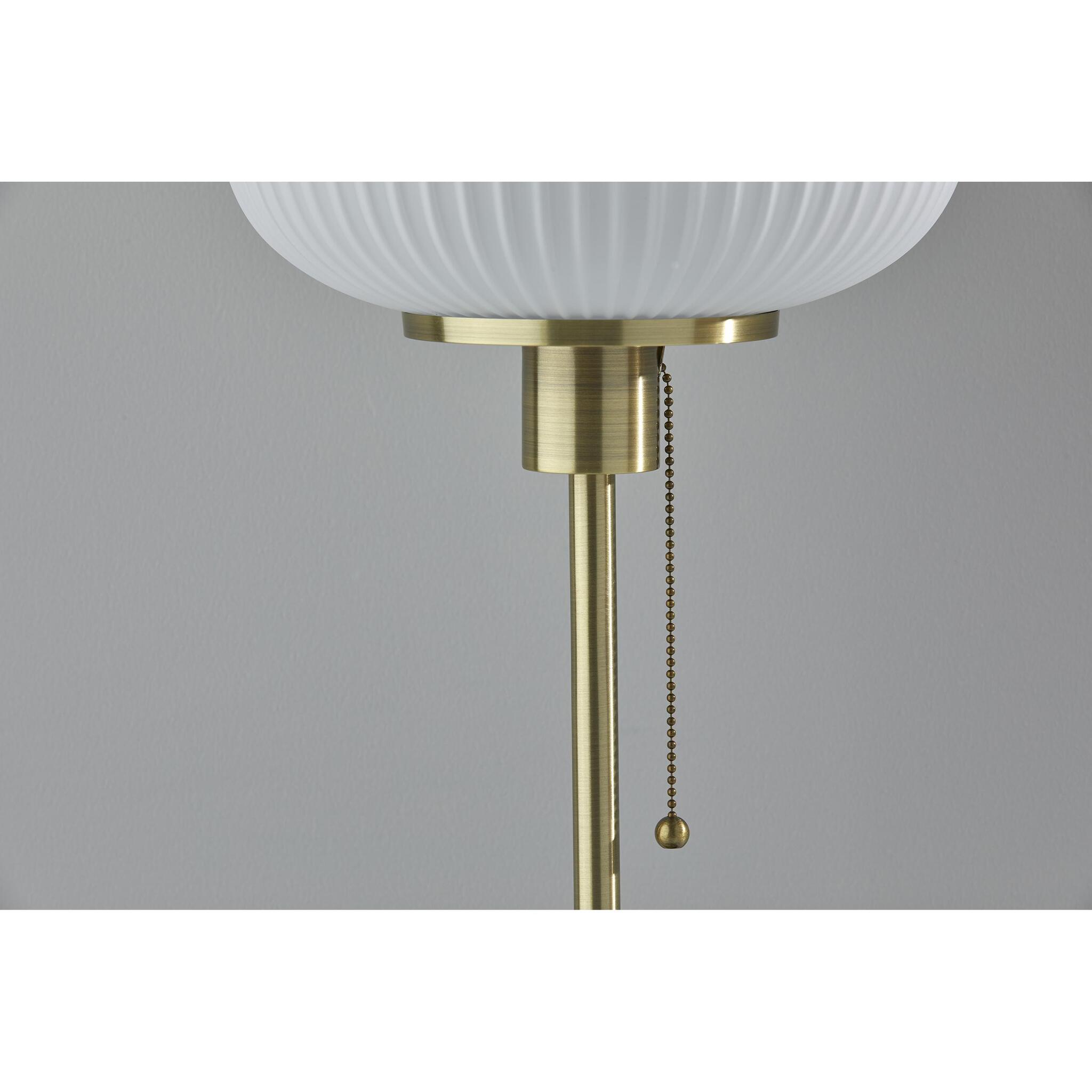 Hazel Table Lamp - Antique Brass Black-Lighting-DECOROLALA