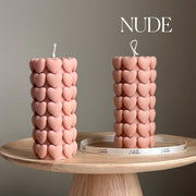 Heart Pillar Candle-Canvas Prints-DECOROLALA
