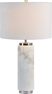 Heathcroft 26.5" Length Table lamp, White-Table lamp-DECOROLALA