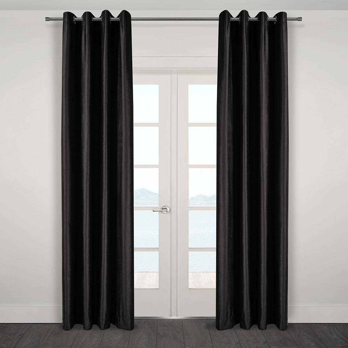 Heavy Velvet Textured Curtains 60" x 95"-Curtains-DECOROLALA