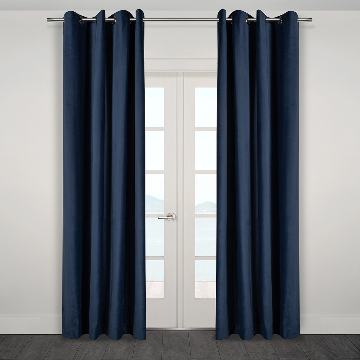 Heavy Velvet Textured Curtains 60" x 95"-Curtains-DECOROLALA