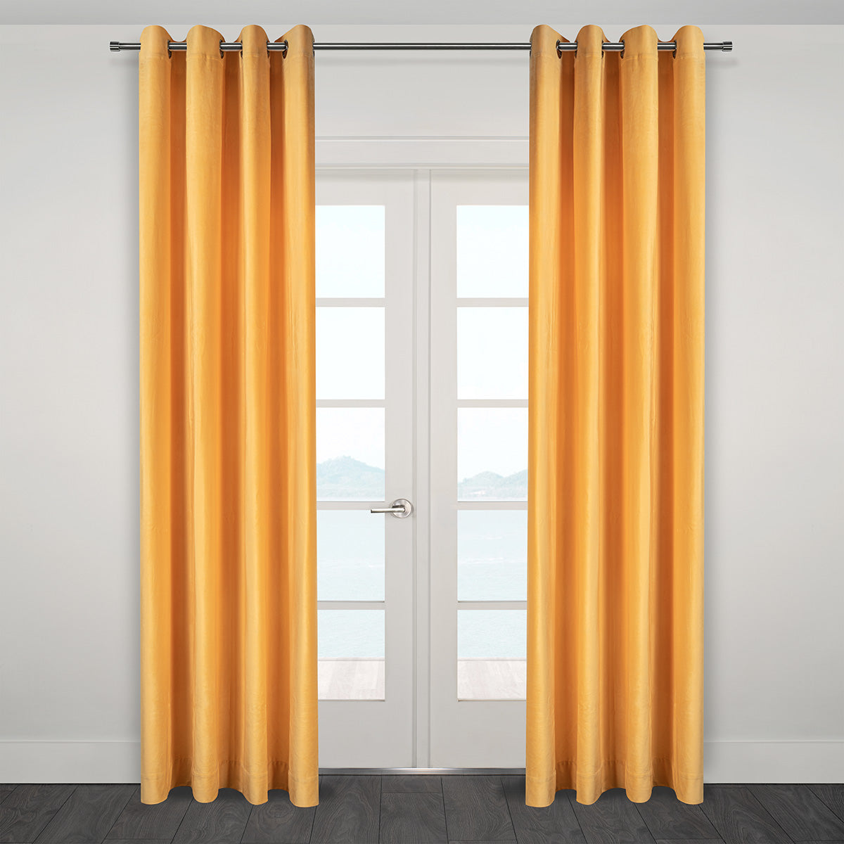 Heavy Velvet Textured Curtains 60" x 95"-Curtains-DECOROLALA