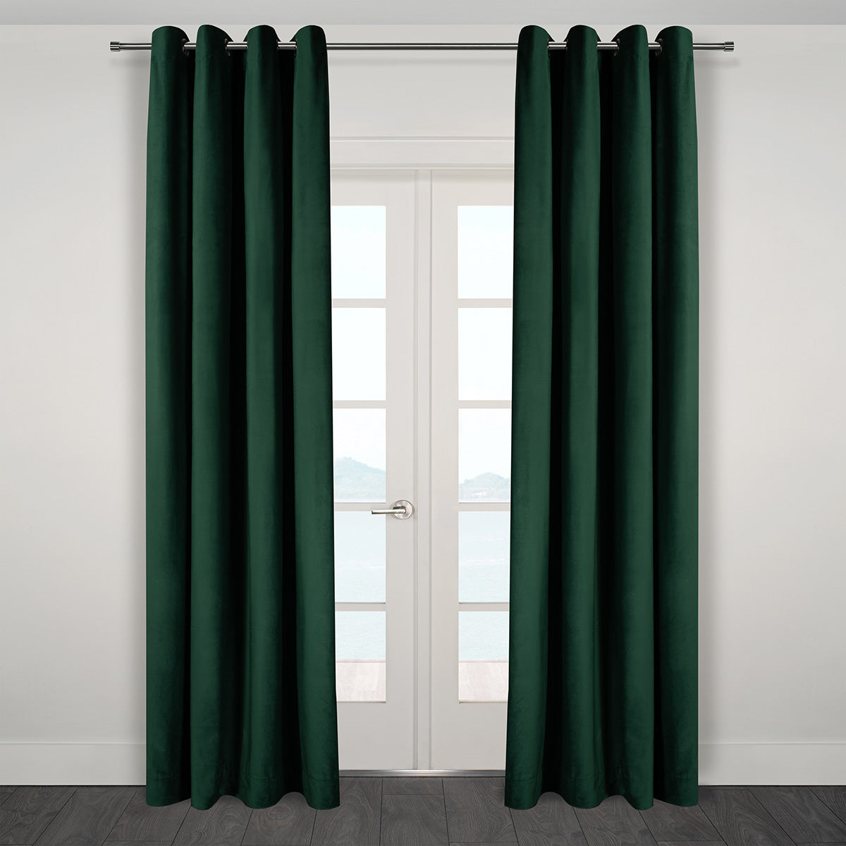 Heavy Velvet Textured Curtains 60" x 95"-Curtains-DECOROLALA
