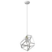 Hedron 1-Light White Pendant-Pendants-Hanging Lights-DECOROLALA