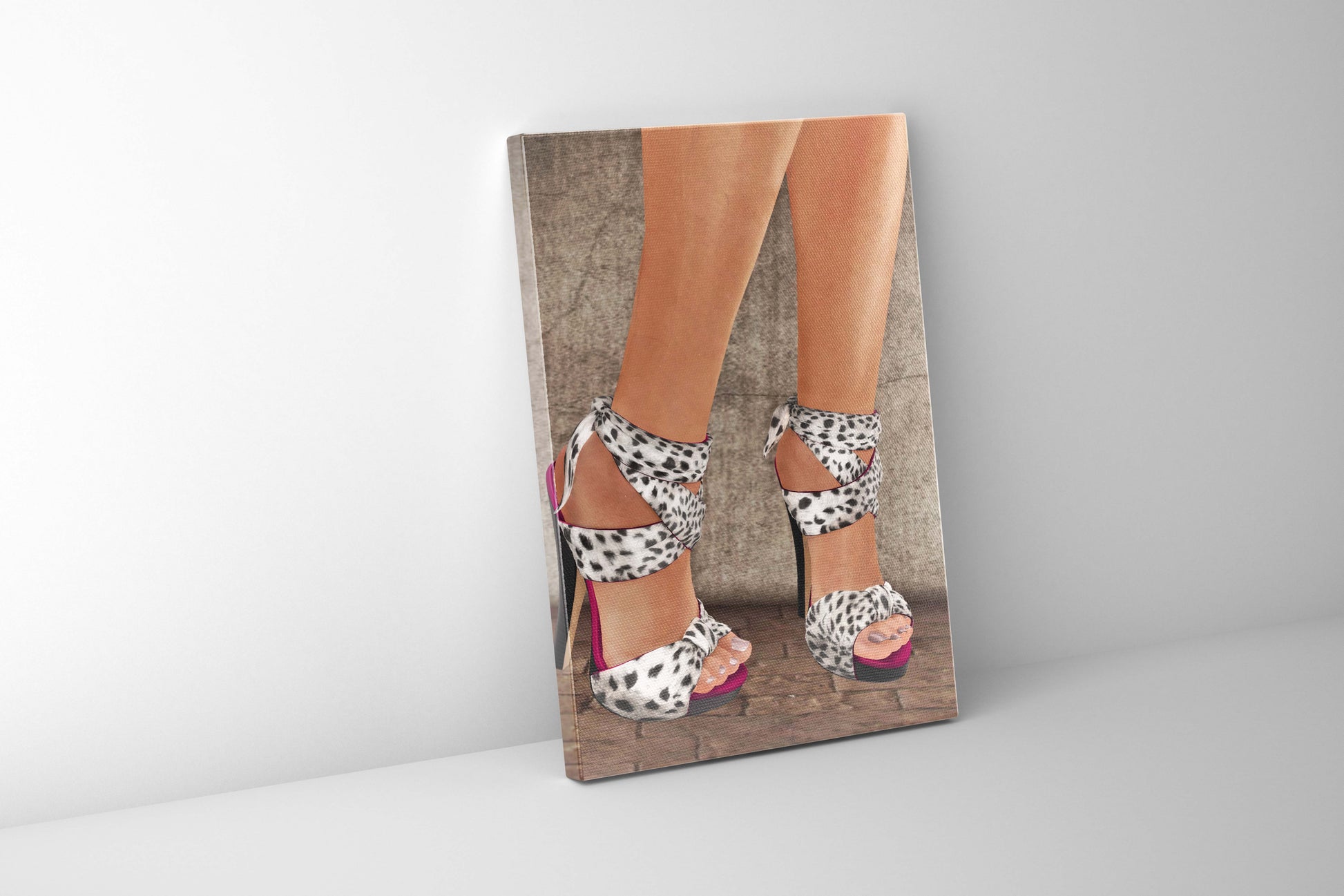 Heels Canvas Wall Art - Modern RGB Varnish Print-Wall Art-DECOROLALA