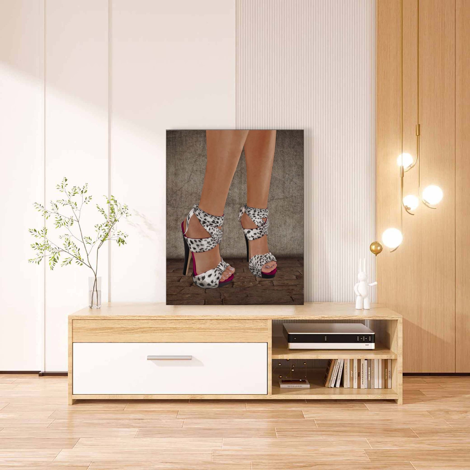 Heels Canvas Wall Art - Modern RGB Varnish Print-Wall Art-DECOROLALA