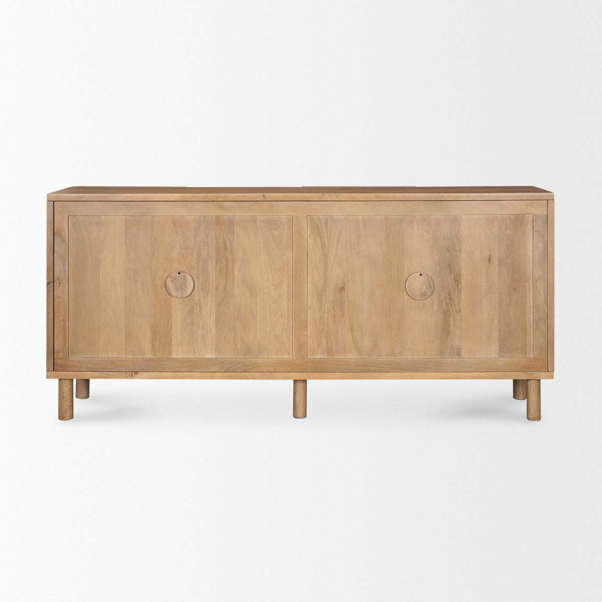 Heera Light Diamond w/ Shelf Motif Sideboard-Sideboards & Buffets-DECOROLALA