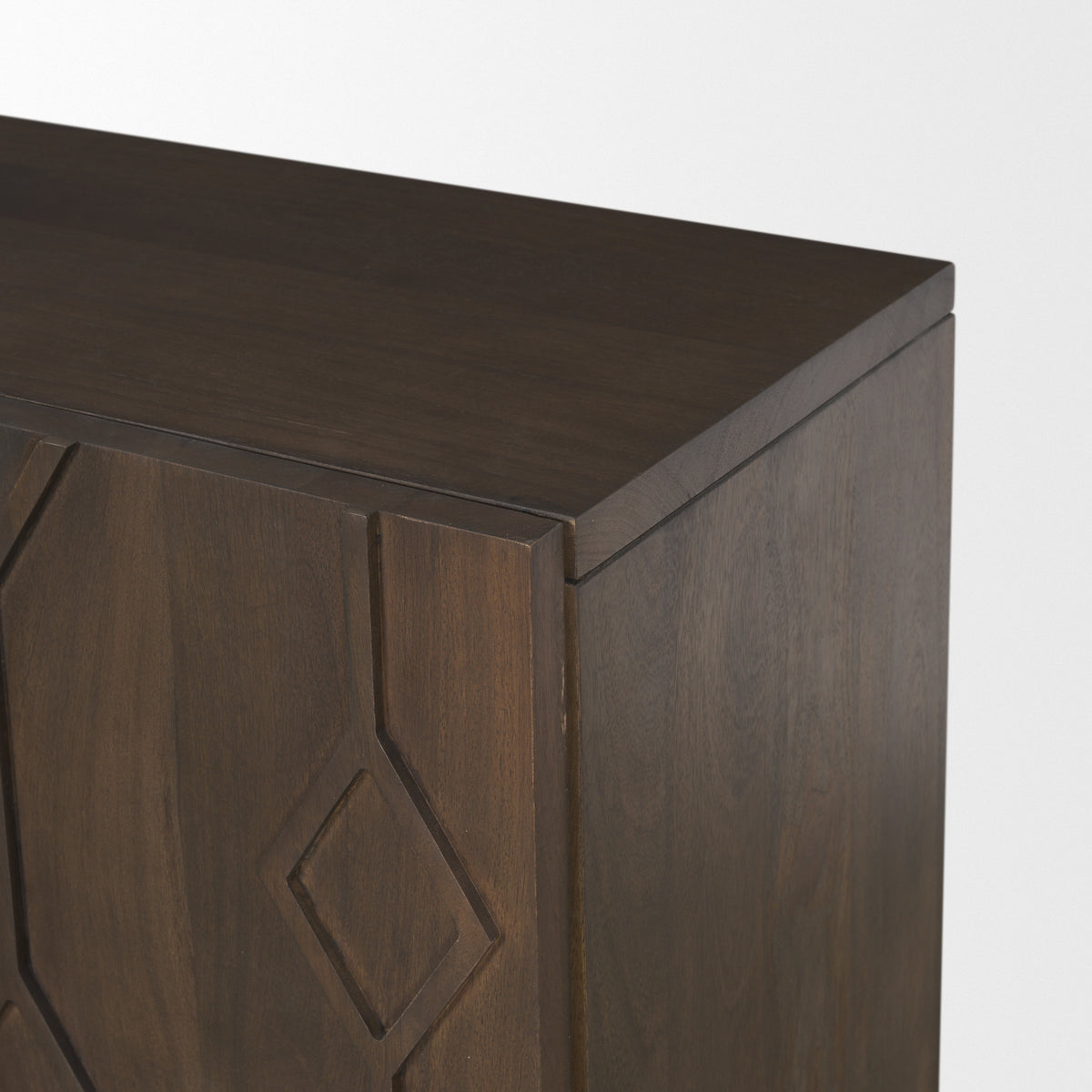 Heera Light Diamond w/ Shelf Motif Sideboard-Sideboards & Buffets-DECOROLALA