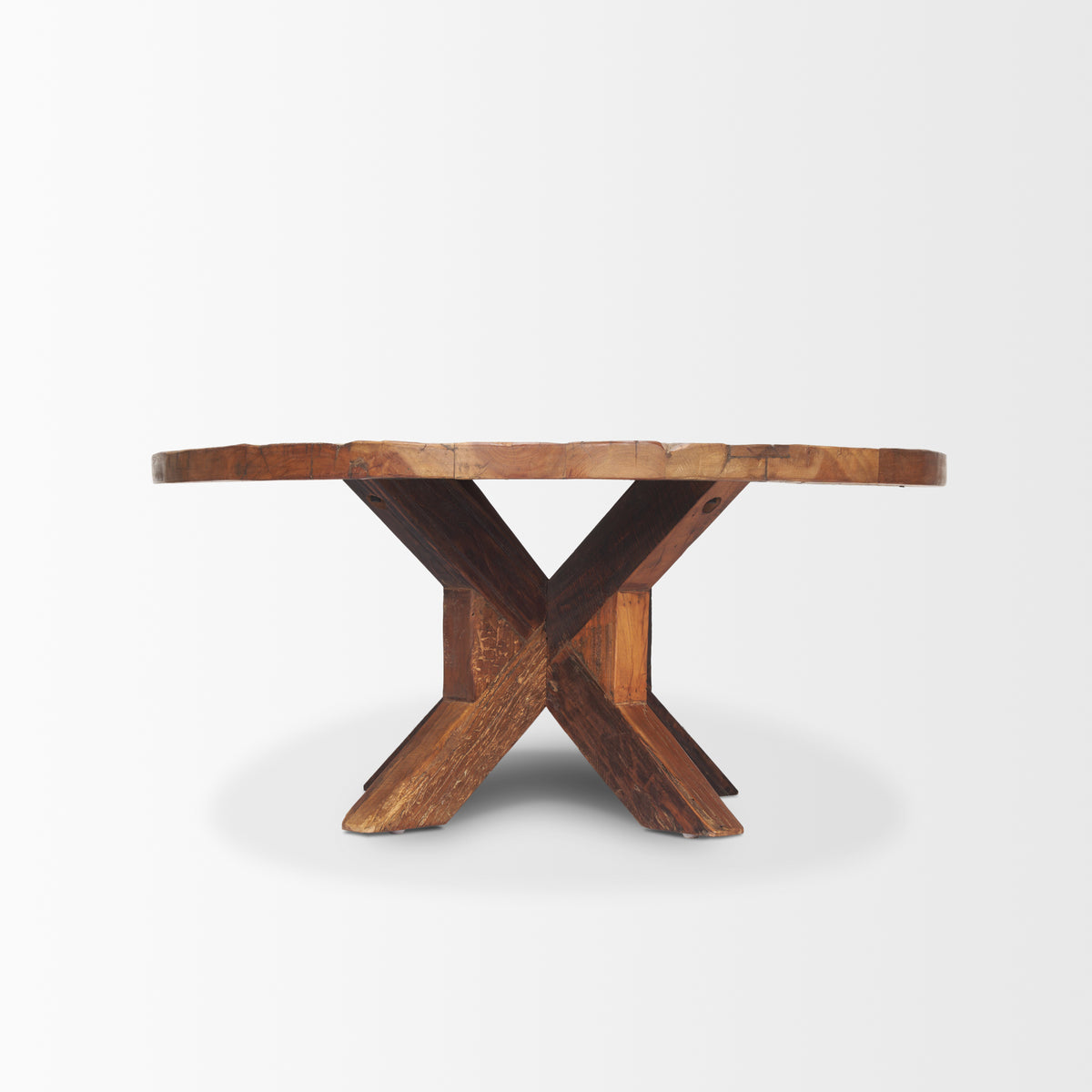Heidi Reclaimed Brown Wooden Coffee Table-Coffee Tables-DECOROLALA