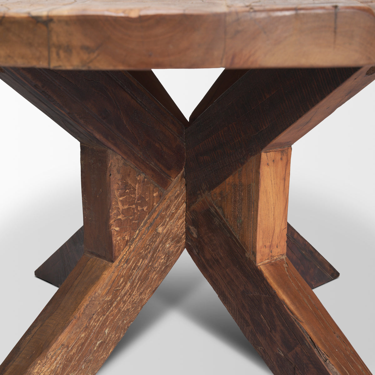 Heidi Reclaimed Brown Wooden Coffee Table-Coffee Tables-DECOROLALA