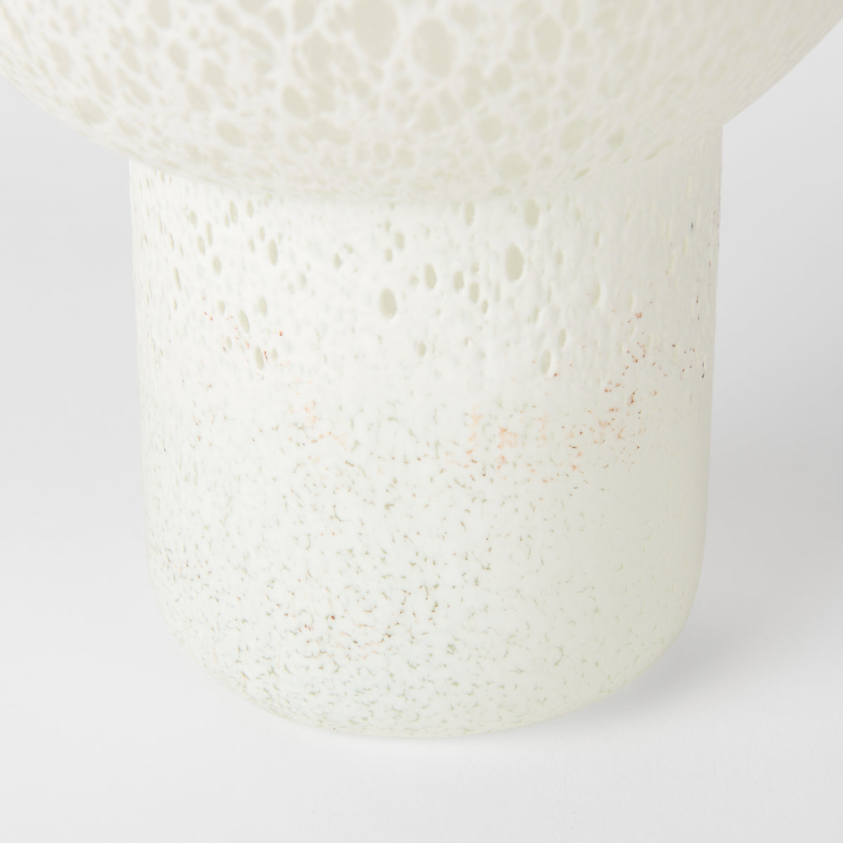 Heket Tall White Glass Vase-Vase-DECOROLALA