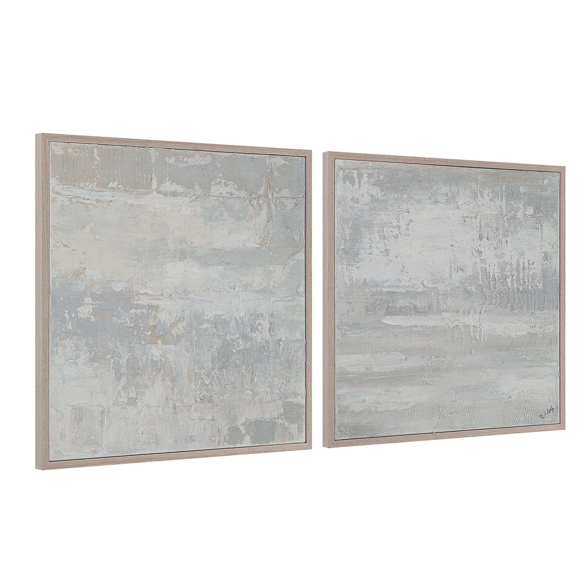 Heleni 30" Wide Canvas Art with Wood Frame, Cream-Canvas Art-DECOROLALA