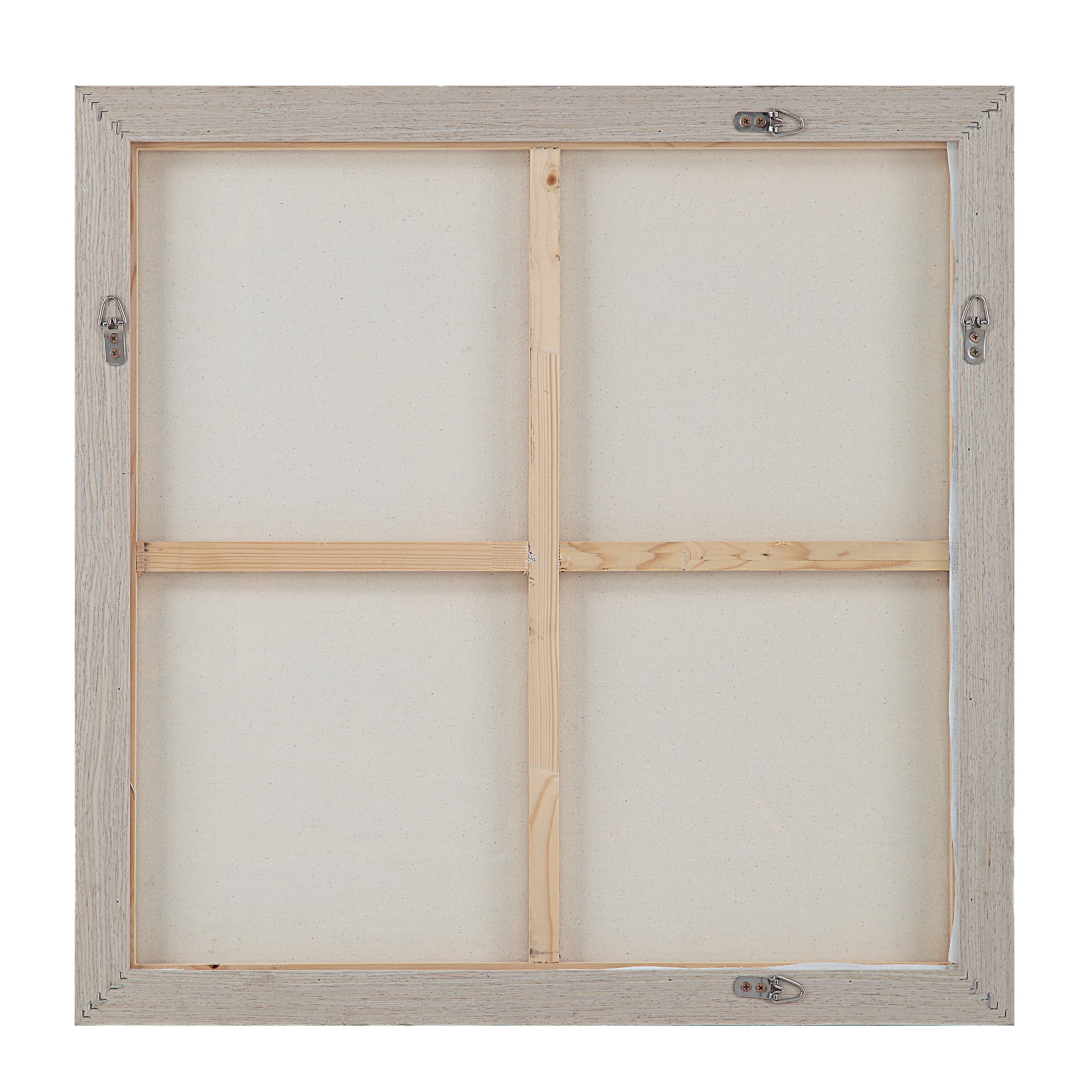 Heleni 30" Wide Canvas Art with Wood Frame, Cream-Canvas Art-DECOROLALA