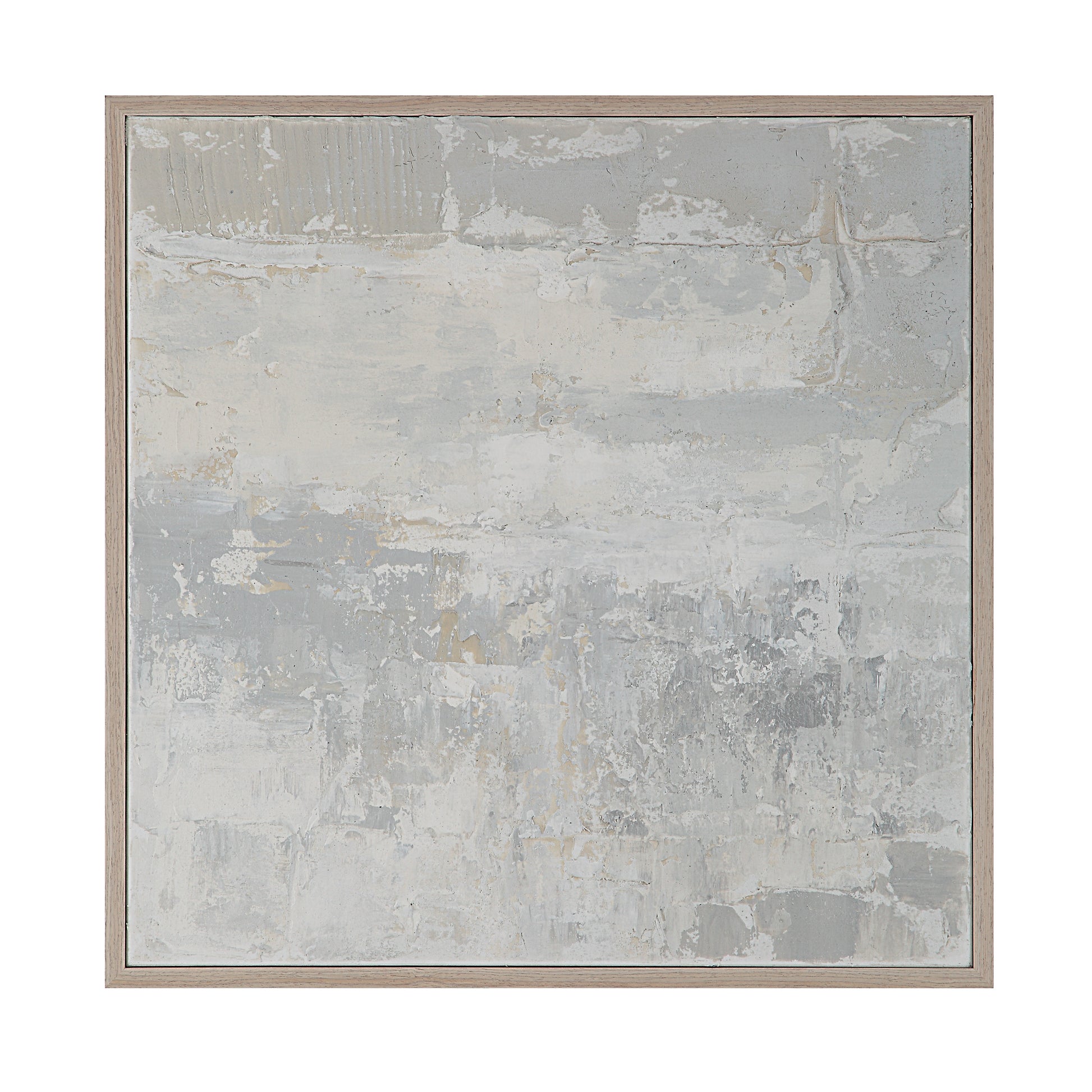 Heleni 30" Wide Canvas Art with Wood Frame, Cream-Canvas Art-DECOROLALA