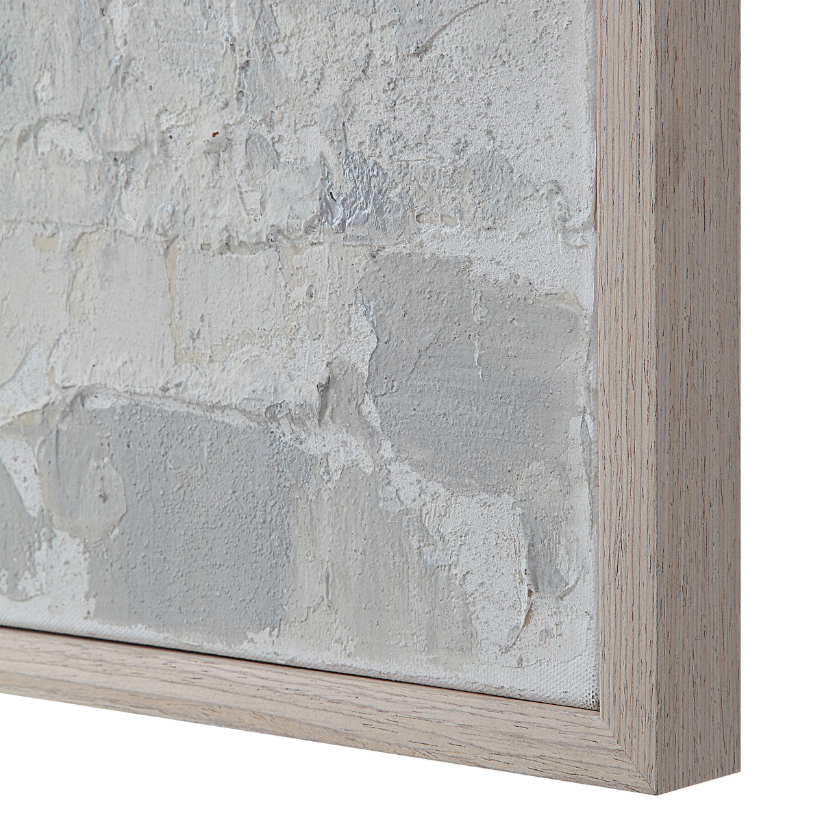 Heleni 30" Wide Canvas Art with Wood Frame, Cream-Canvas Prints-DECOROLALA