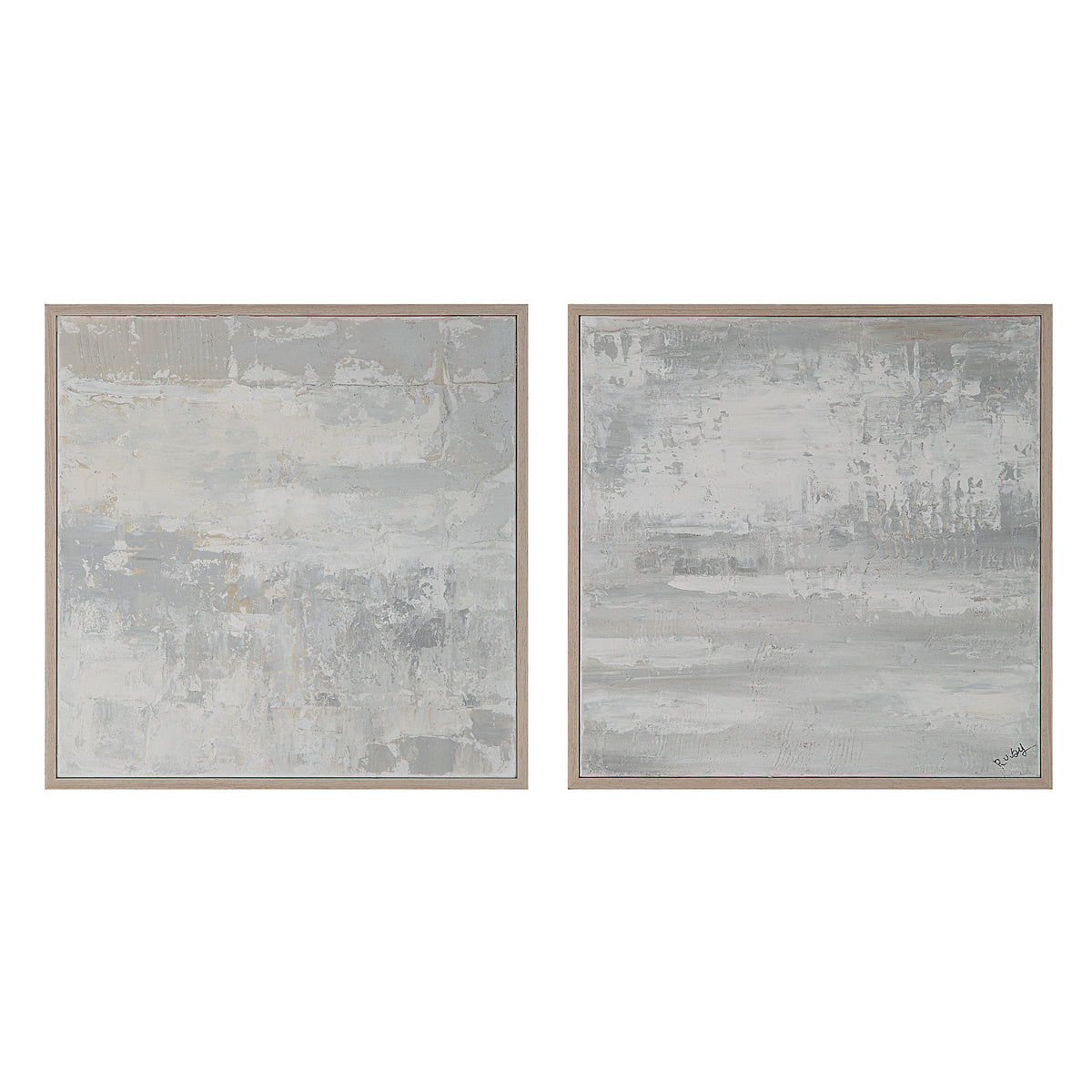 Heleni 30" Wide Canvas Art with Wood Frame, Cream-Canvas Prints-DECOROLALA