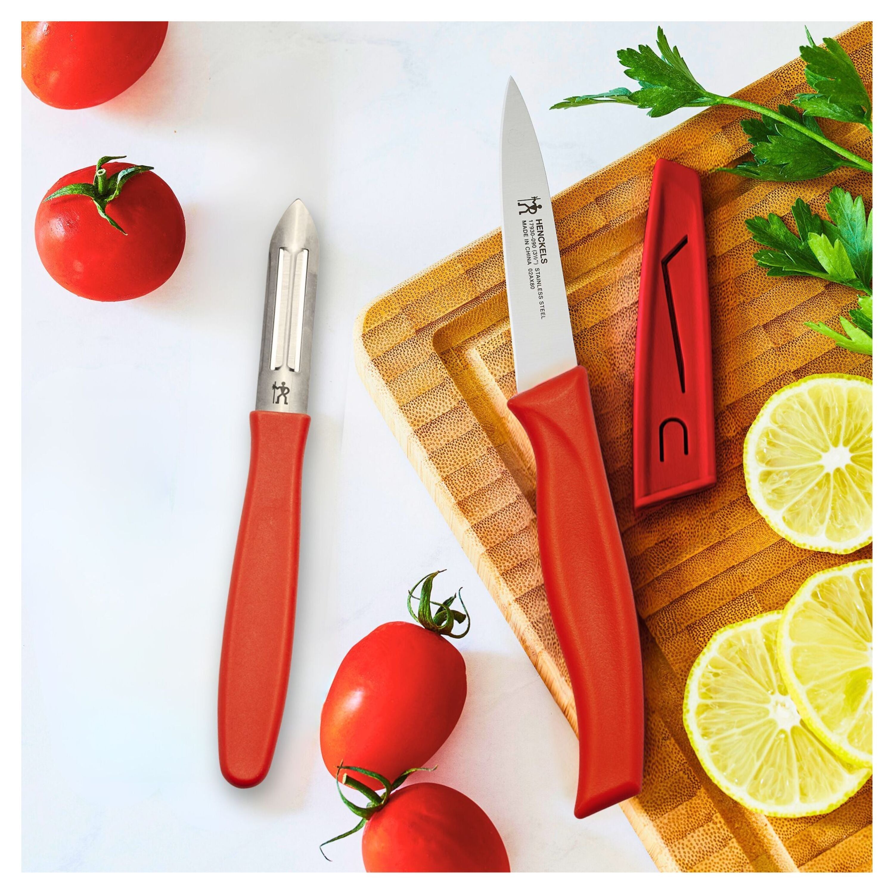 Henckels 2 Piece Knife Set Red-Knife Set-DECOROLALA