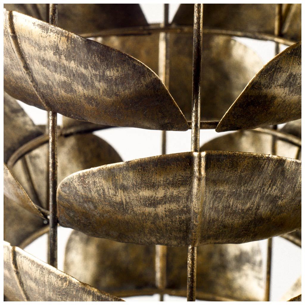 Henley I Small Bronze Metal Decorative Table Candle Holder-Table Candle Holders-DECOROLALA