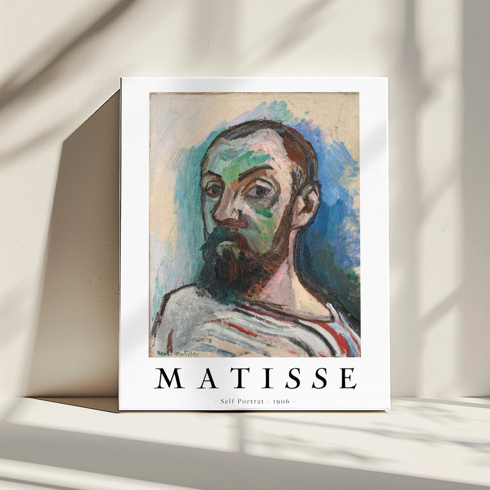 Henri Matisse Self Portrait 1906 Canvas Print-canvas prints-DECOROLALA
