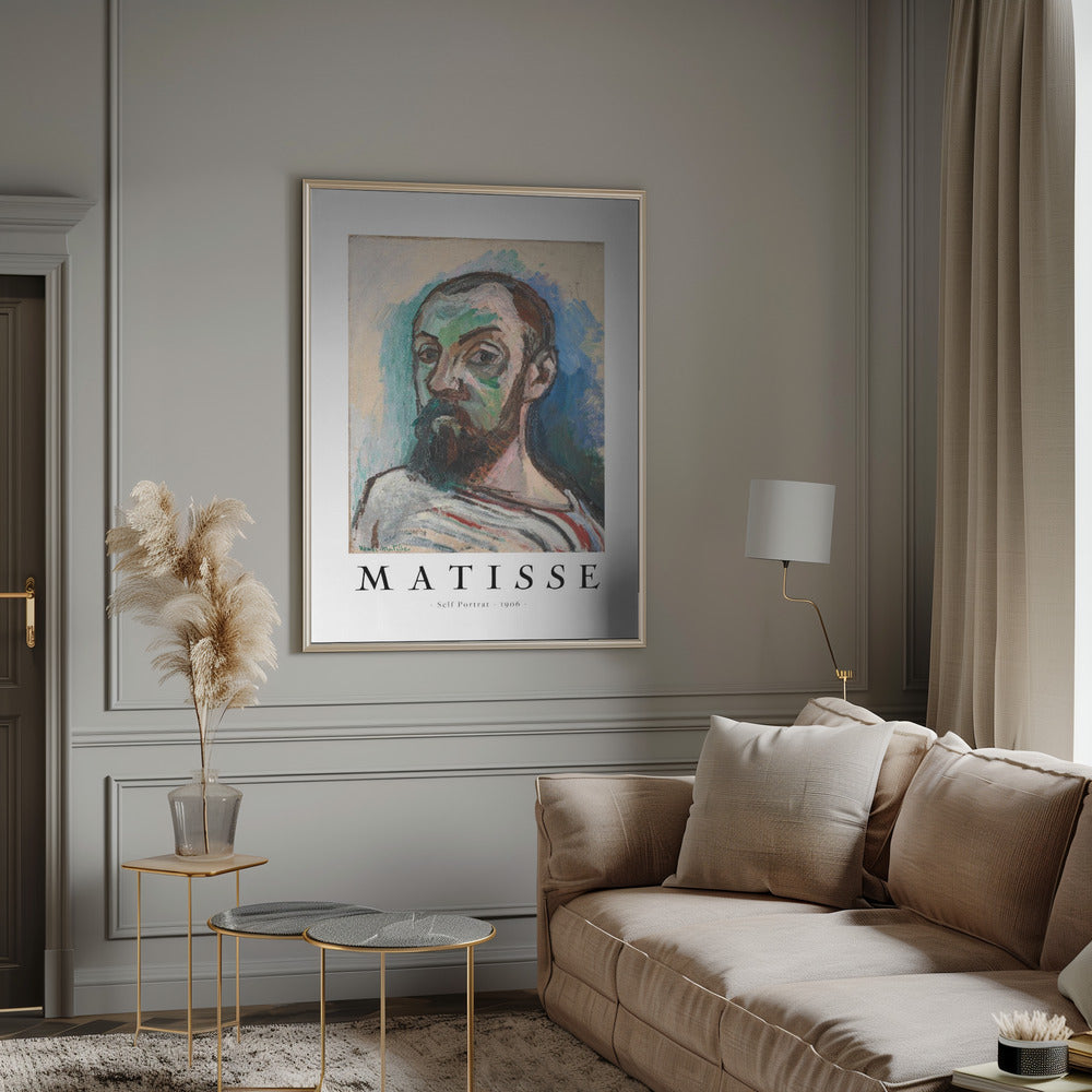 Henri Matisse Self Portrait 1906 Canvas Print-canvas prints-DECOROLALA