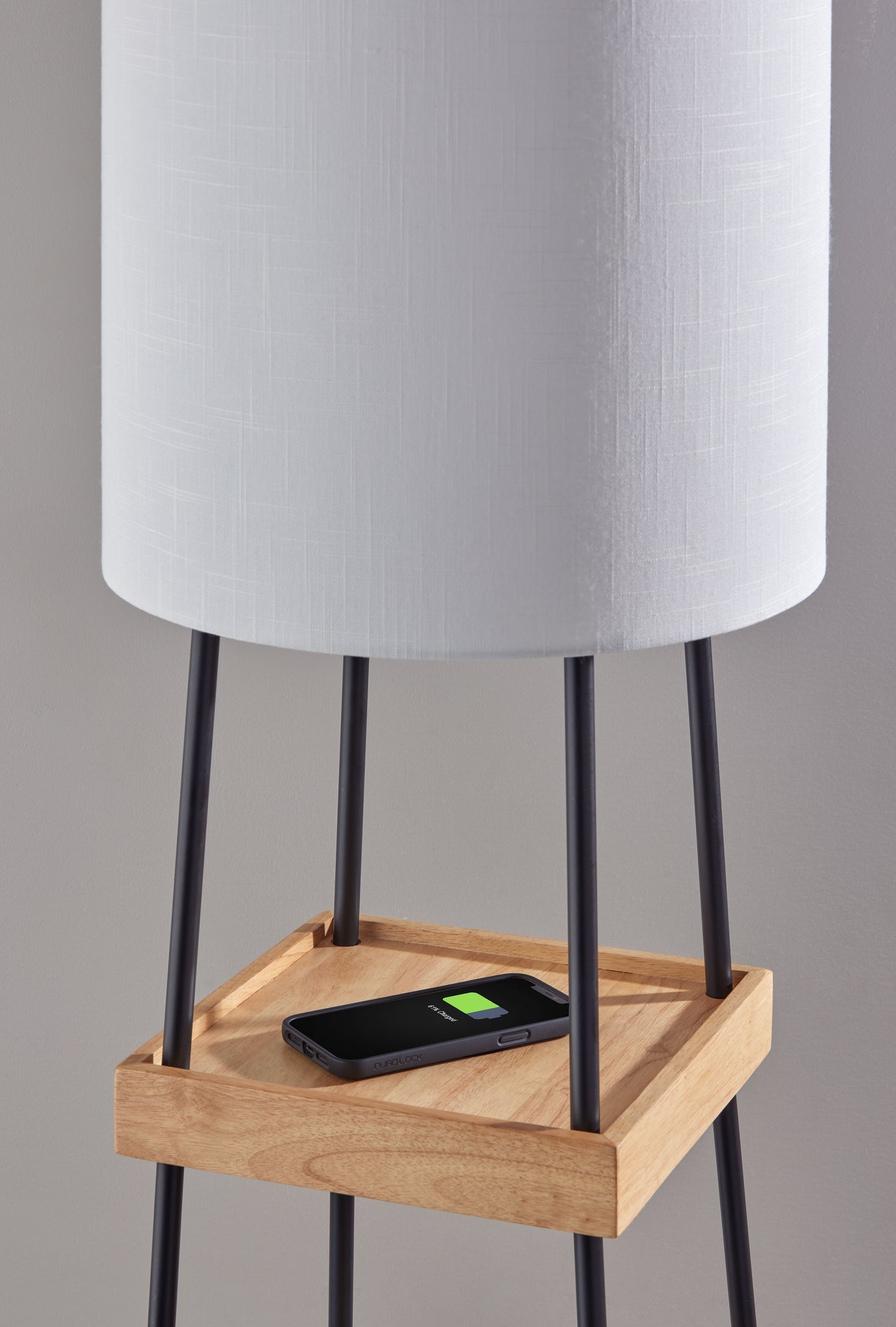 Henry AdessoCharge Shelf Floor Lamp- Natural-Lighting-DECOROLALA