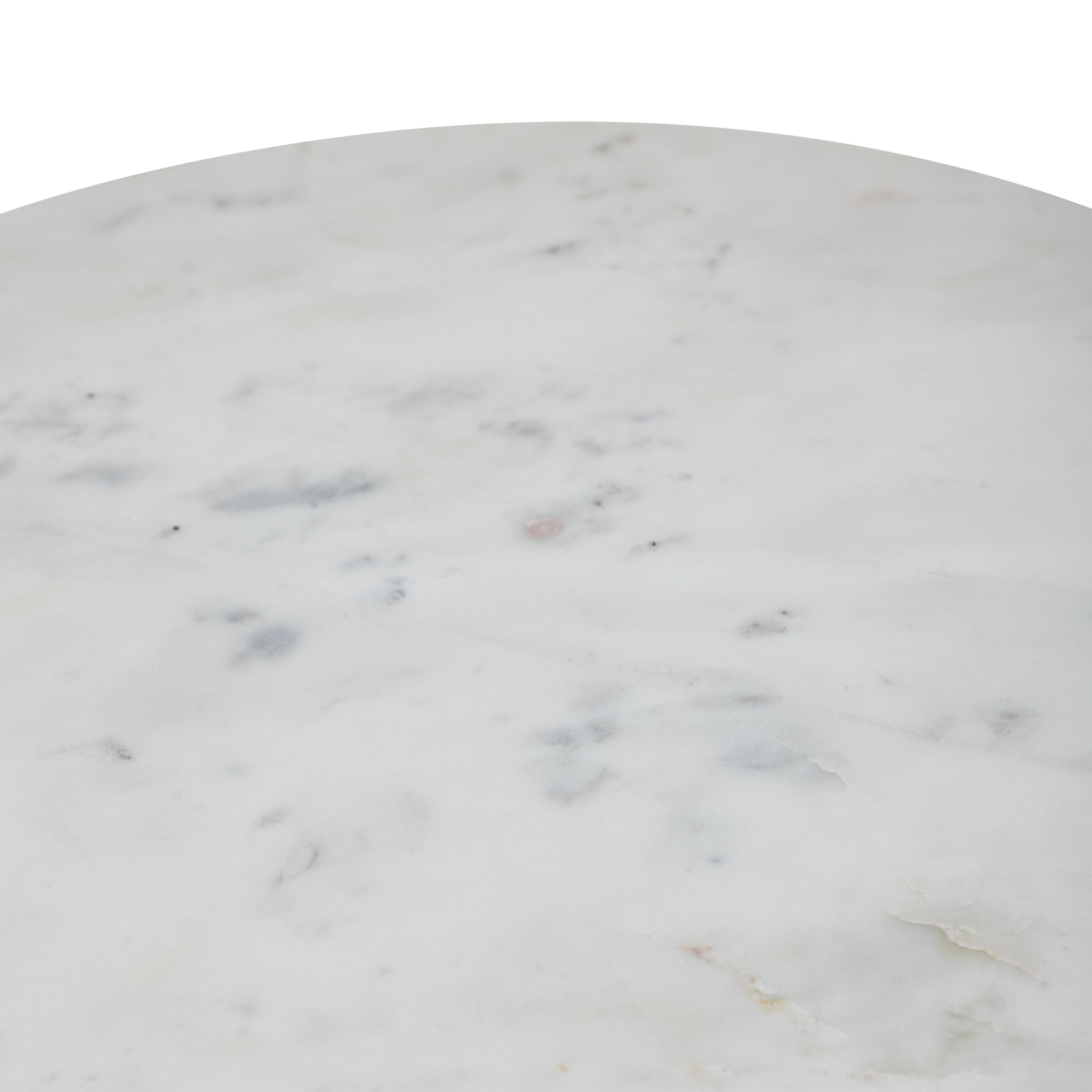 Hera Indoor Cast Aluminum Side Table, Antique Brass-End Table-DECOROLALA