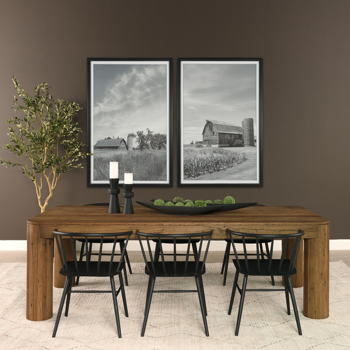 Hewitt Rectangular Reclaimed Wood Dining Table-Dining Tables-DECOROLALA