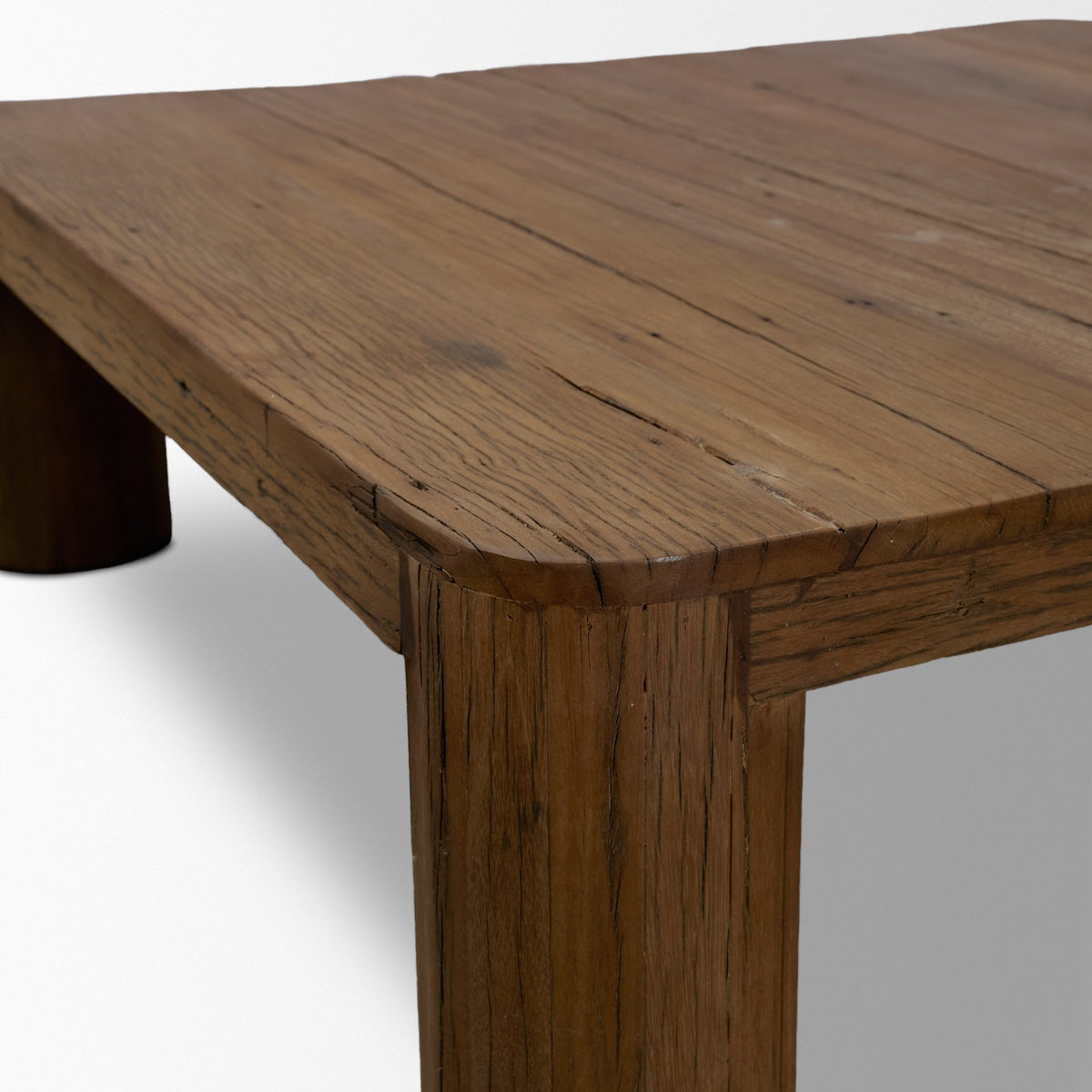Hewitt Square Smooth Reclaimed Wood Coffee Table-Coffee Tables-DECOROLALA