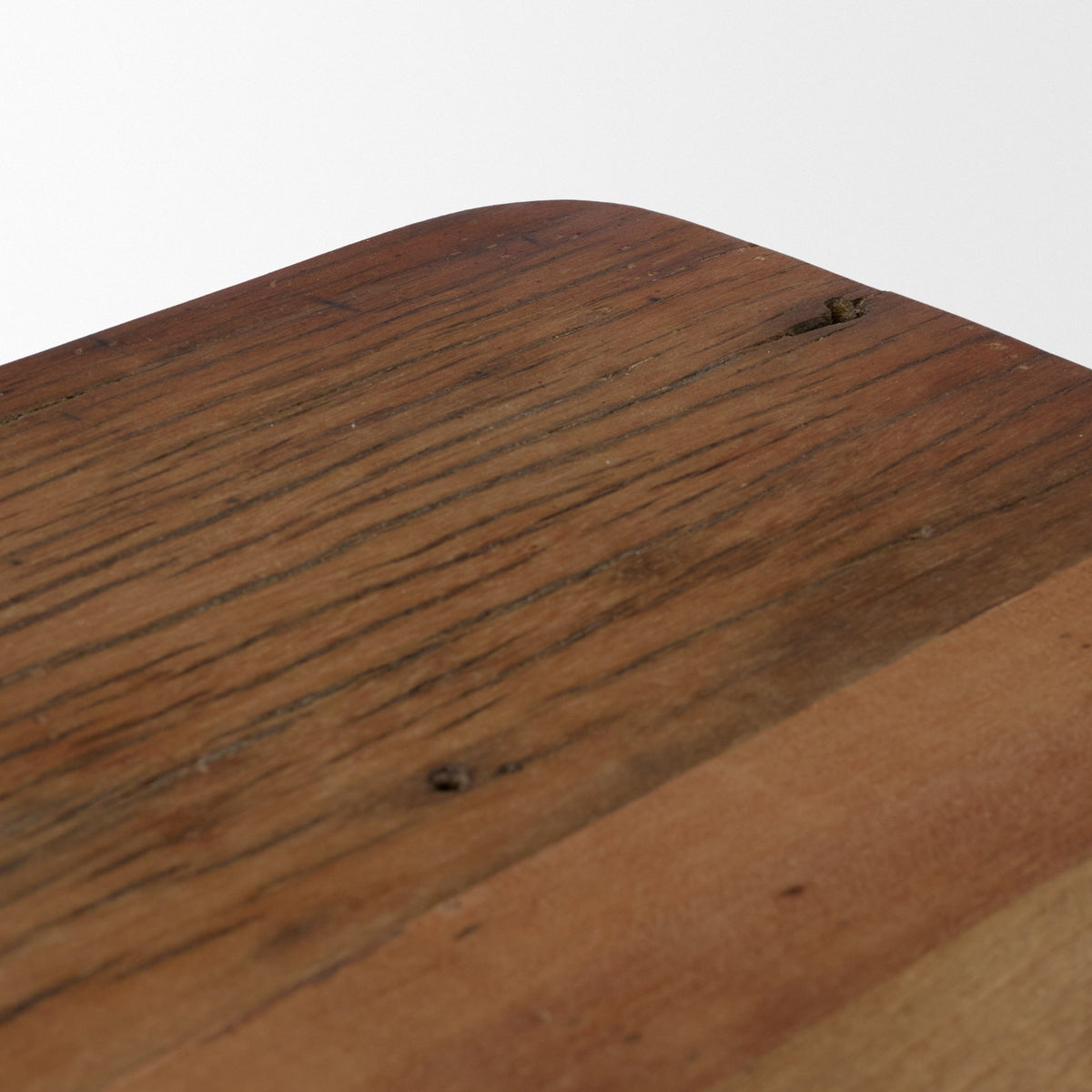 Hewitt Square Smooth Reclaimed Wood Side Table-End and Side Tables-DECOROLALA