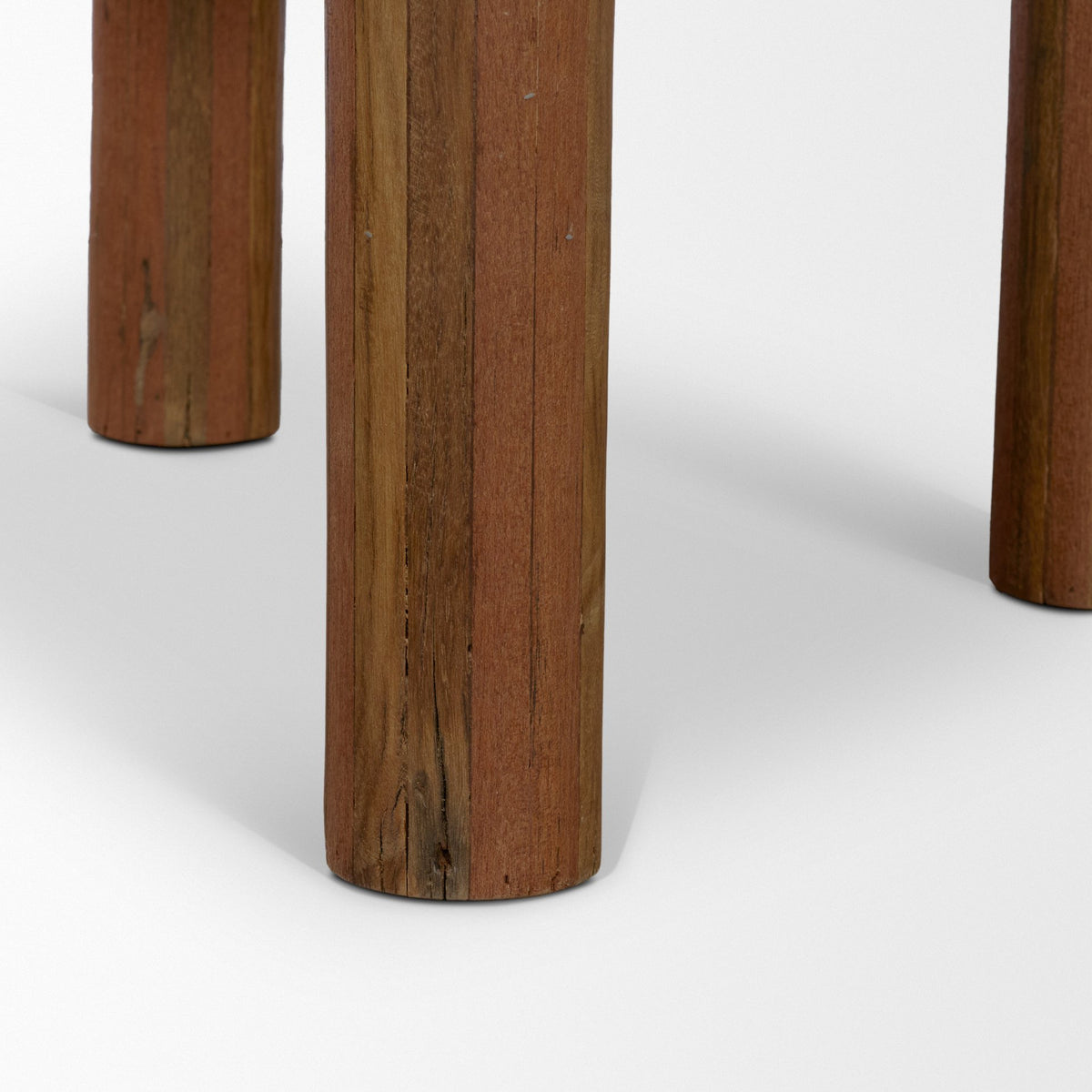 Hewitt Square Smooth Reclaimed Wood Side Table-End and Side Tables-DECOROLALA